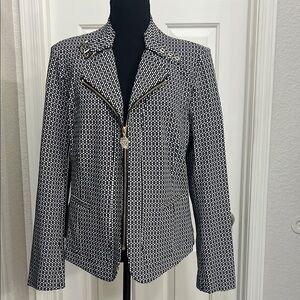 Chic Black and White Women's Jacket